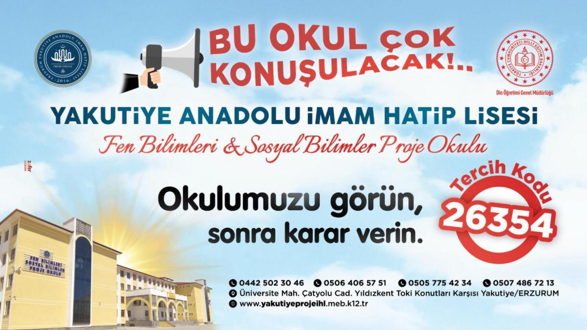 Erzurumdaki Liseleri Tanıyoruz : YAKUTİYE FEN VE SOSYAL PROJE İMAM HATİP LİSESİ